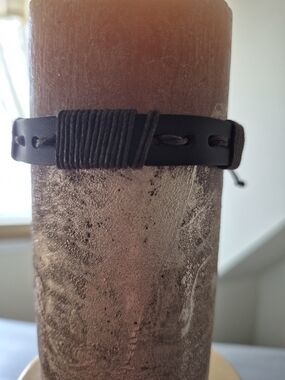 Leather Wrap Bracelet in Dark Brown